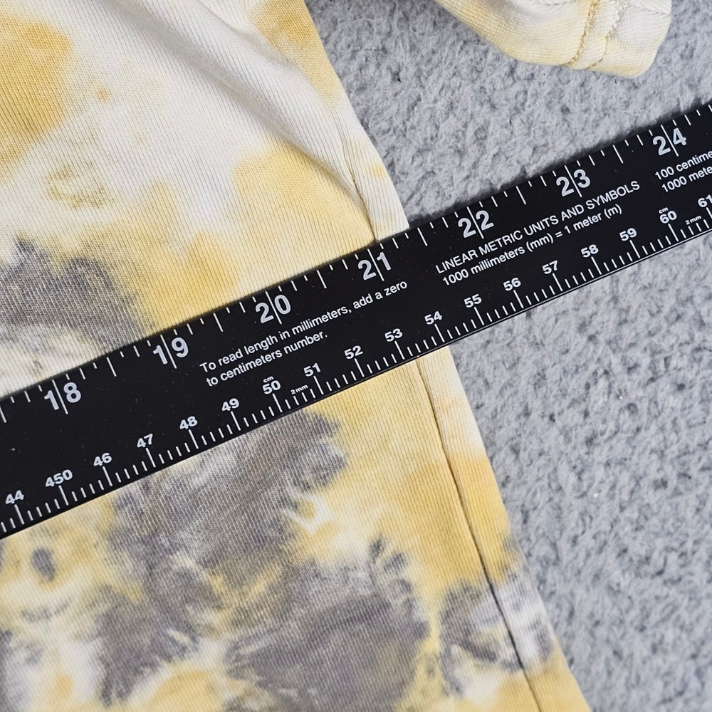 Nike T-Shirt Mens Large Yellow Tie Dye Sportswear Embroidered Swoosh Relaxed Fit - Picture 6 of 12
